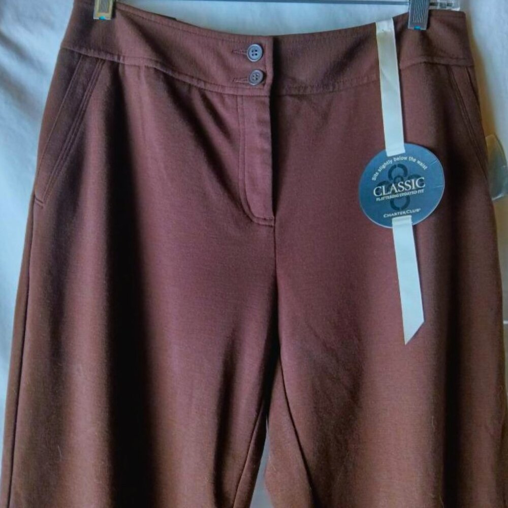 Women's Brown Pants Slacks Size 6P NWT